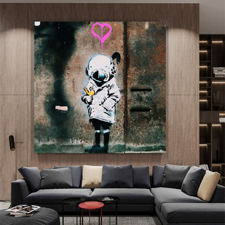 Banksy Follow your Dreams Canvas Wall Art-Wall Posters