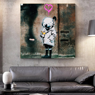 Banksy Follow your Dreams Canvas Wall Art-Wall Posters