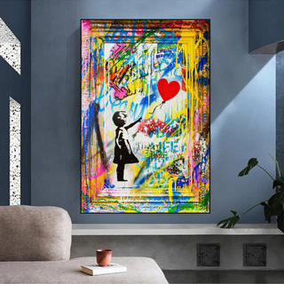 Banksy "Life is Beautiful" Wall Art - Add a Touch of Street Art-Wall Posters