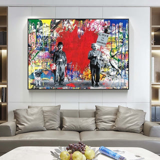 Banksy Love is Answer Canvas Wall Art-Wall Posters