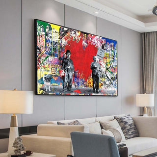 Banksy Love is Answer Canvas Wall Art-Wall Posters