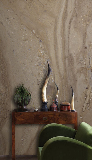 Beige Stone from the Mountain Wallpaper-Marble Design Wallpaper