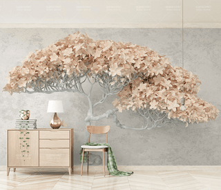 Beige Willow 3D Tree Wallpaper Murals - Transform Your Space-Trees Wallpaper