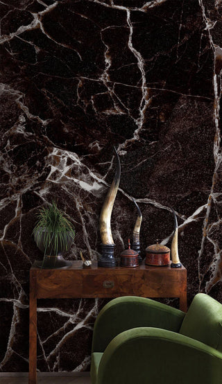 Black Marble Prestige Wallpaper Mural-Marble Design Wallpaper