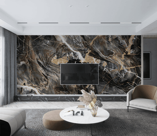 Black Mist Stone - Marble Wallpaper Murals-Marble Design Wallpaper