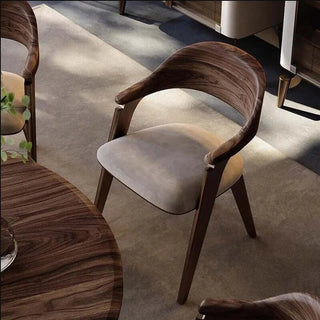 Black Walnut Solid Wood Dining Chair-Dining Chairs