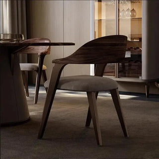 Black Walnut Solid Wood Dining Chair-Dining Chairs