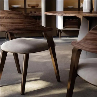 Black Walnut Solid Wood Dining Chair-Dining Chairs