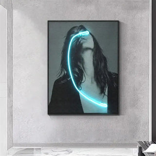 Blindness Girl Neon Wall Art – A Striking Blend of Art and Light-LED Wall Art
