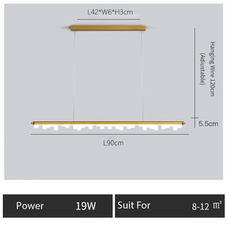 Blocks Hanging Light: Illuminate Your Space with Elegance-Kitchen Island