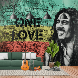 Bob Marley One love Wallpaper Mural – Home Wall Decor-Premium Wallpapers