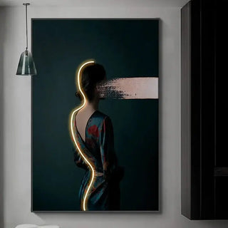 Bohemian Figure Porch LED Wall Art-LED Wall Art