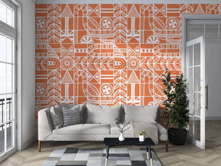 Bohemian Wallpaper Mural: Create Artistic Spaces-Geometric Shapes Wallpaper