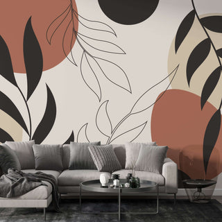 Boho Patterns Wallpaper Mural - Enhance Your Space-Flower & Leaf Wallpaper