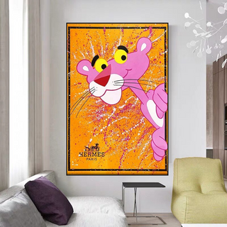Bold and Playful - Pink Panther Poster Art-Pink Panther Art