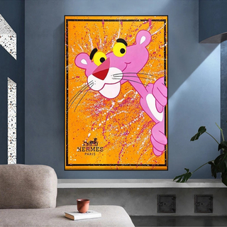 Bold and Playful - Pink Panther Poster Art-Pink Panther Art
