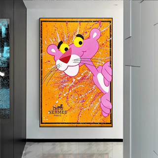 Bold and Playful - Pink Panther Poster Art-Pink Panther Art