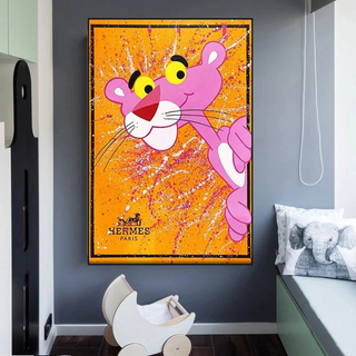 Bold and Playful - Pink Panther Poster Art-Pink Panther Art