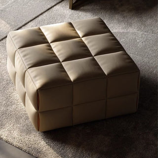 GraffitiWallArt-Bottega Nappa Leather Footrest Ottoman – Luxury Minimalist Design