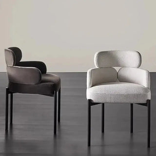 Boucle Minimalist Modern Dining Chair-Dining Chairs