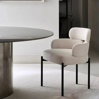 Boucle Minimalist Modern Dining Chair-Dining Chairs
