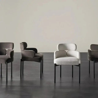 Boucle Minimalist Modern Dining Chair-Dining Chairs