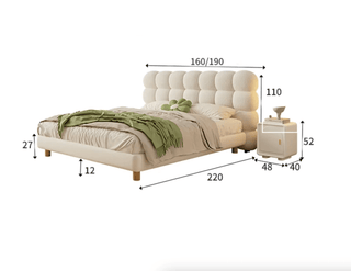 Bubble Puff Bed Frame Set-Bed Frame