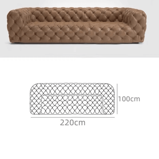 Buckle Chesterfield Sofa Set – Classic Tufted Design