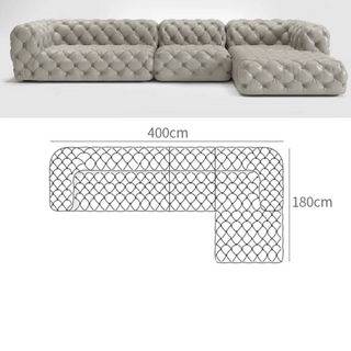 Buckle Chesterfield Sofa Set – Classic Tufted Design