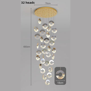 Хрустальная люстра в форме буквы C: элегантный осветительный прибор