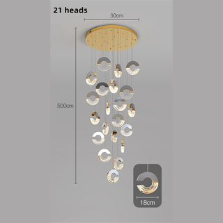 Хрустальная люстра в форме буквы C: элегантный осветительный прибор