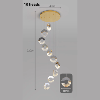 Хрустальная люстра в форме буквы C: элегантный осветительный прибор