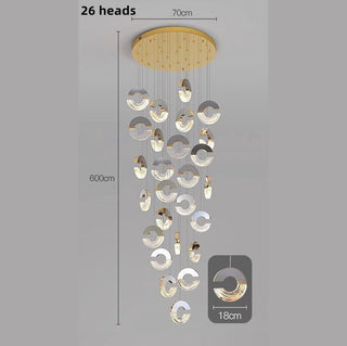 Хрустальная люстра в форме буквы C: элегантный осветительный прибор