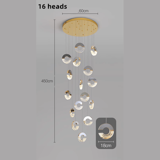 Хрустальная люстра в форме буквы C: элегантный осветительный прибор