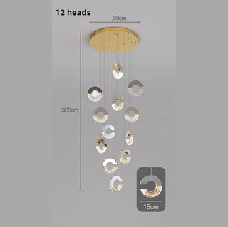 Хрустальная люстра в форме буквы C: элегантный осветительный прибор