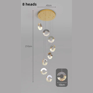 Хрустальная люстра в форме буквы C: элегантный осветительный прибор