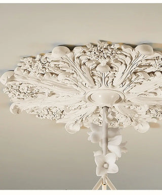 Calderone Resin Ring Ceiling Chandelier – Semi-Flush Mount Iron Resin Light