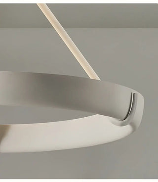 Calderone Resin Ring Ceiling Chandelier – Semi-Flush Mount Iron Resin Light