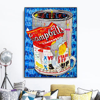 Campbell's Soup Canvas Wall Art-Wall Posters
