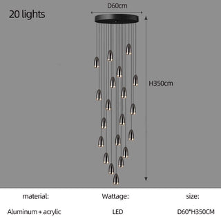 Capsule Design Chandelier-Staircase Chandeliers