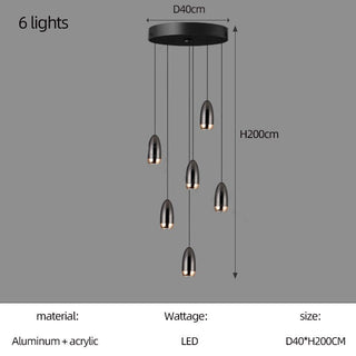 Capsule Design Chandelier-Staircase Chandeliers