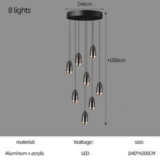 Capsule Design Chandelier-Staircase Chandeliers