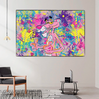 Captivating Cartoon Art - Pink Panther Poster-Pink Panther Art