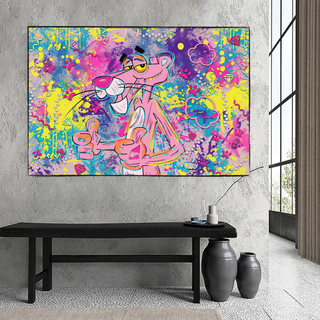 Captivating Cartoon Art - Pink Panther Poster-Pink Panther Art