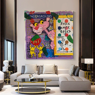 Captivating Pink Panther - Artful Wall Decor-Pink Panther Art