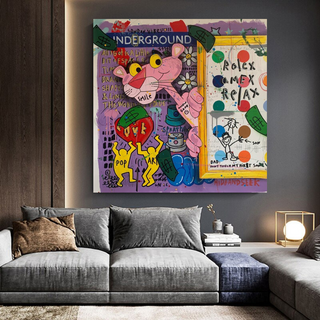 Captivating Pink Panther - Artful Wall Decor-Pink Panther Art