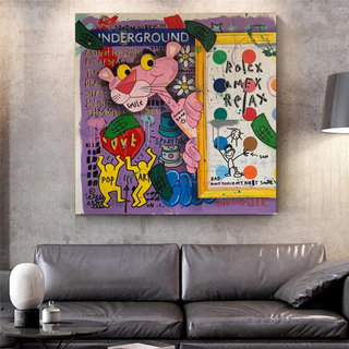 Captivating Pink Panther - Artful Wall Decor-Pink Panther Art