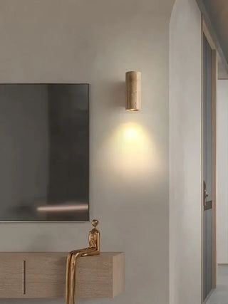 Cave Stone Ring Pendant Chandelier – Polished Steel &amp; Yellow Stone Finish