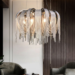 Chain Chandelier: Elegant Lighting Fixture for Modern Spaces-Chandeliers