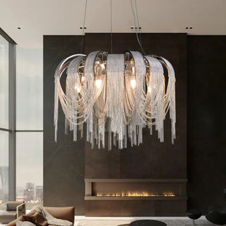 Chain Chandelier: Elegant Lighting Fixture for Modern Spaces-Chandeliers
